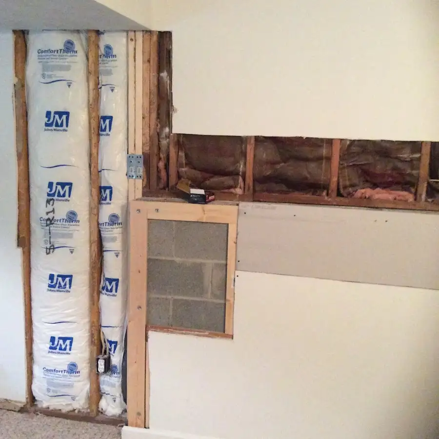 Wall insulation replacement during Contents Cleaning & Restoration in Highlands